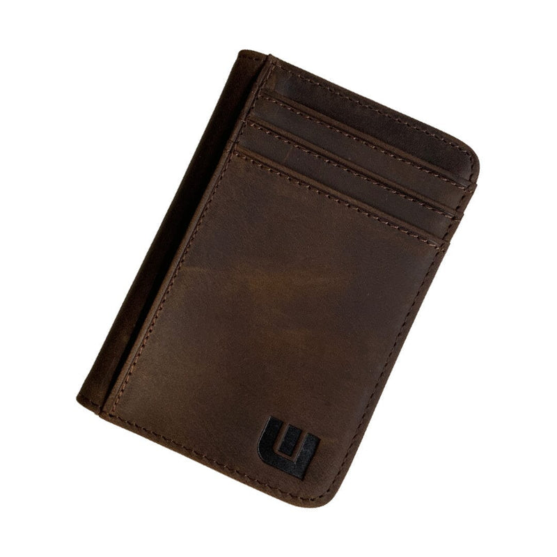 WALLETERAS Men's Wallet w/ 2 ID Windows - Heritage T2 Front Pocket Wallet WALLETERAS Espresso RFID 