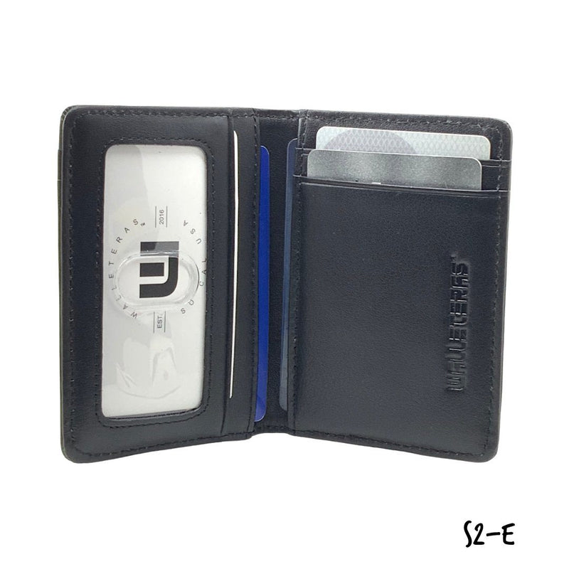 ID wallet inside view - brown 