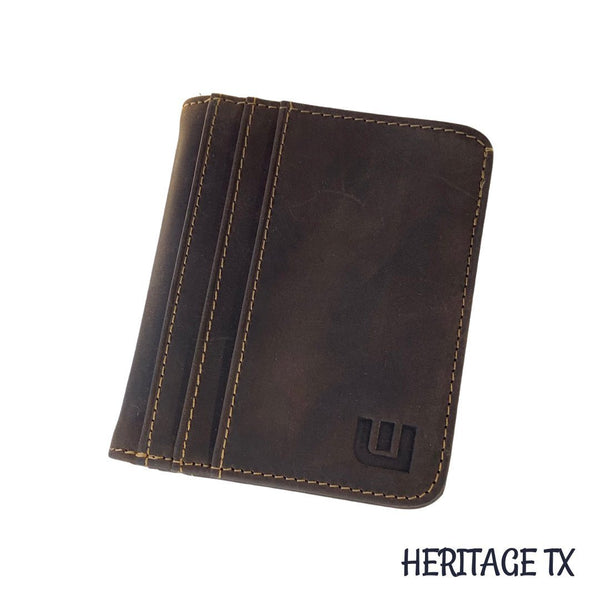 Two ID Bifold Leather Wallet - Heritage TX with RFID | WALLETERAS