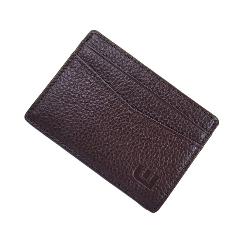 RFID Minimalist Front Pocket Wallet / Credit Card Holder with ID Window - Espresso "M" Credit Card Holder WALLETERAS 