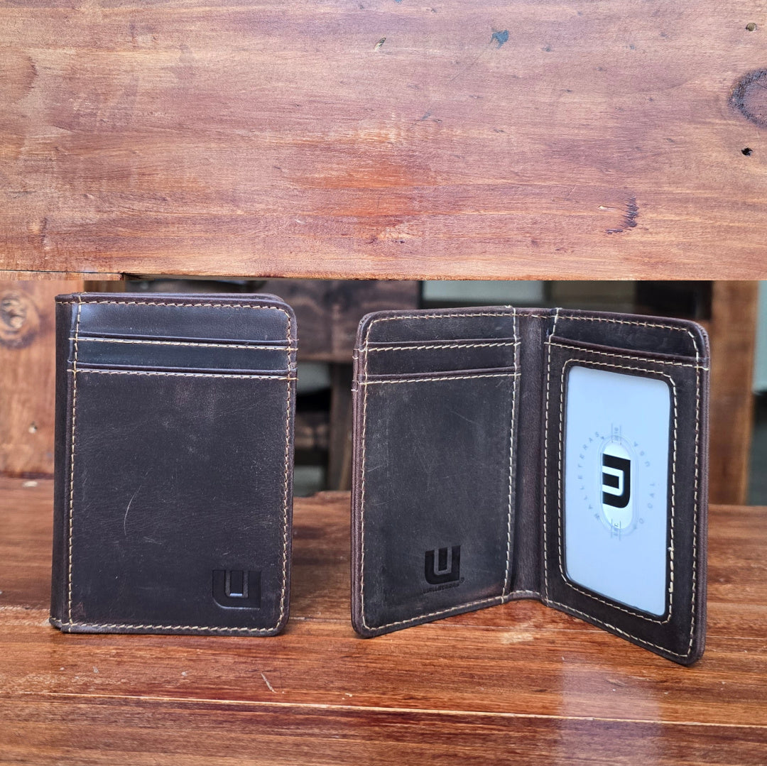 WALLETERAS 2 ID Front Pocket Leather Wallet - Heritage S2