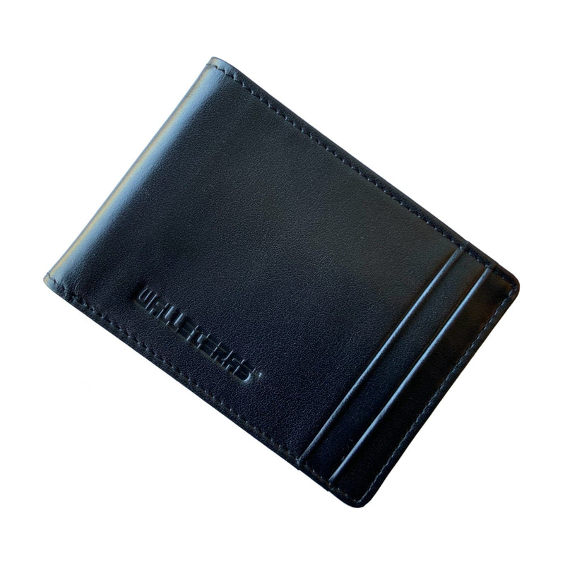 RFID High Capacity Bifold in Crazy Horse Leather - Preferet Bi-Fold Wallet WALLETERAS Black Original 