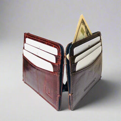 Leather Card Holder "Luxe Minimalist" Credit Card Holder WALLETERAS 