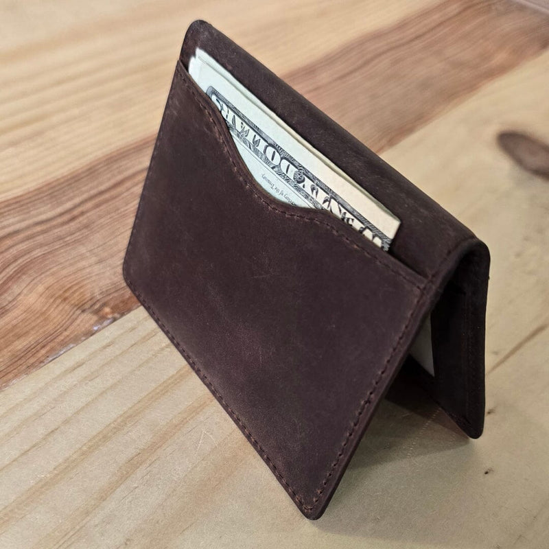 WALLETERAS Bifold Front Pocket Wallet With RFID Blocking - Americano Front Pocket Wallet WALLETERAS 