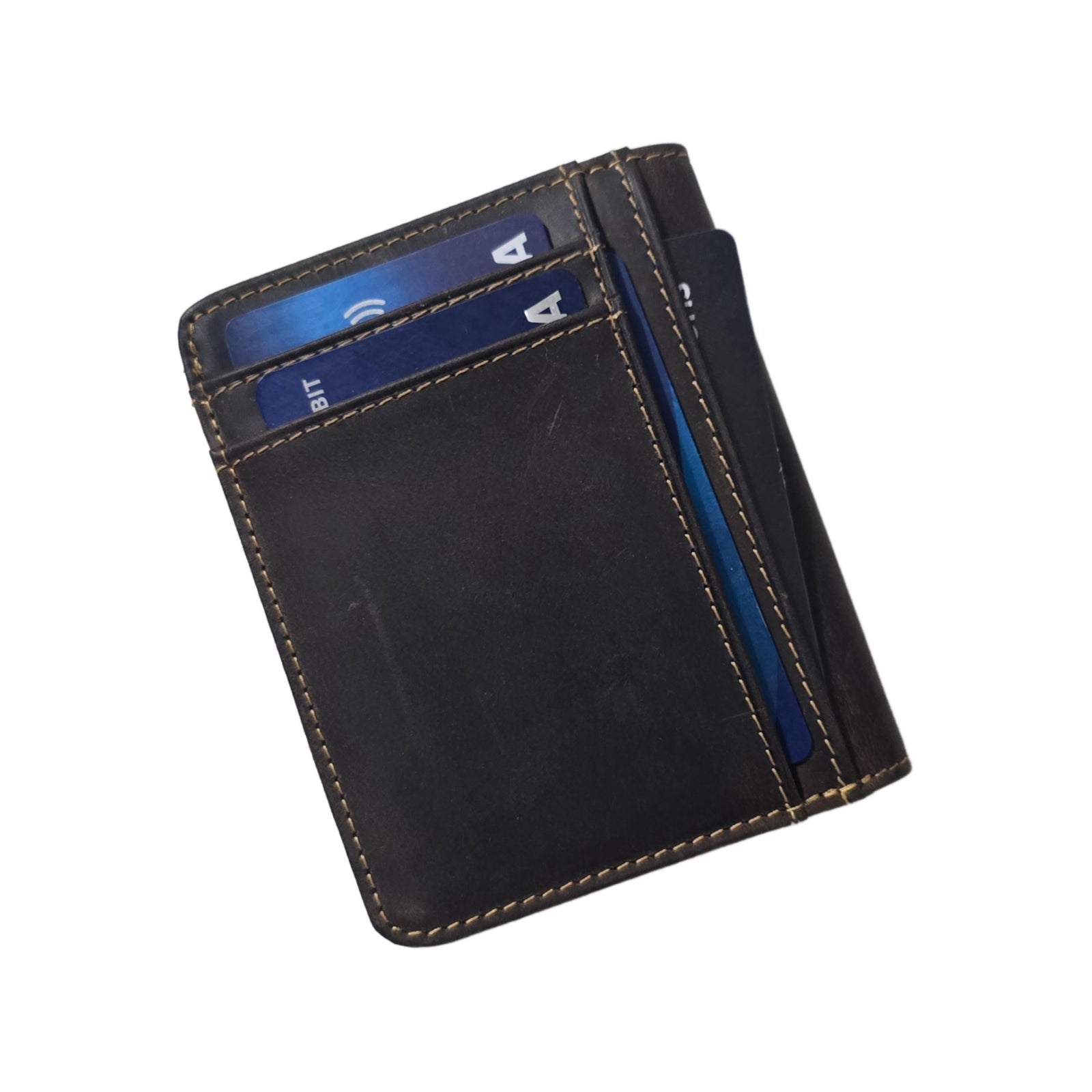 Vertical Bifold Wallet HT3-B | Leather Wallet | WALLETERAS®