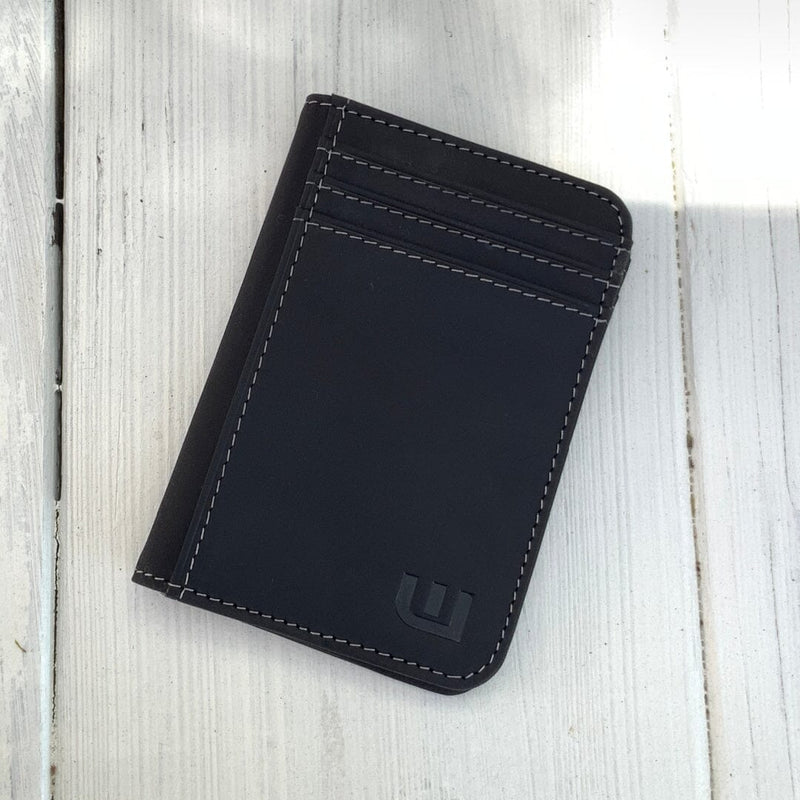 Leather Wallet with Dual ID Windows - Heritage T1 Front Pocket Wallet WALLETERAS 