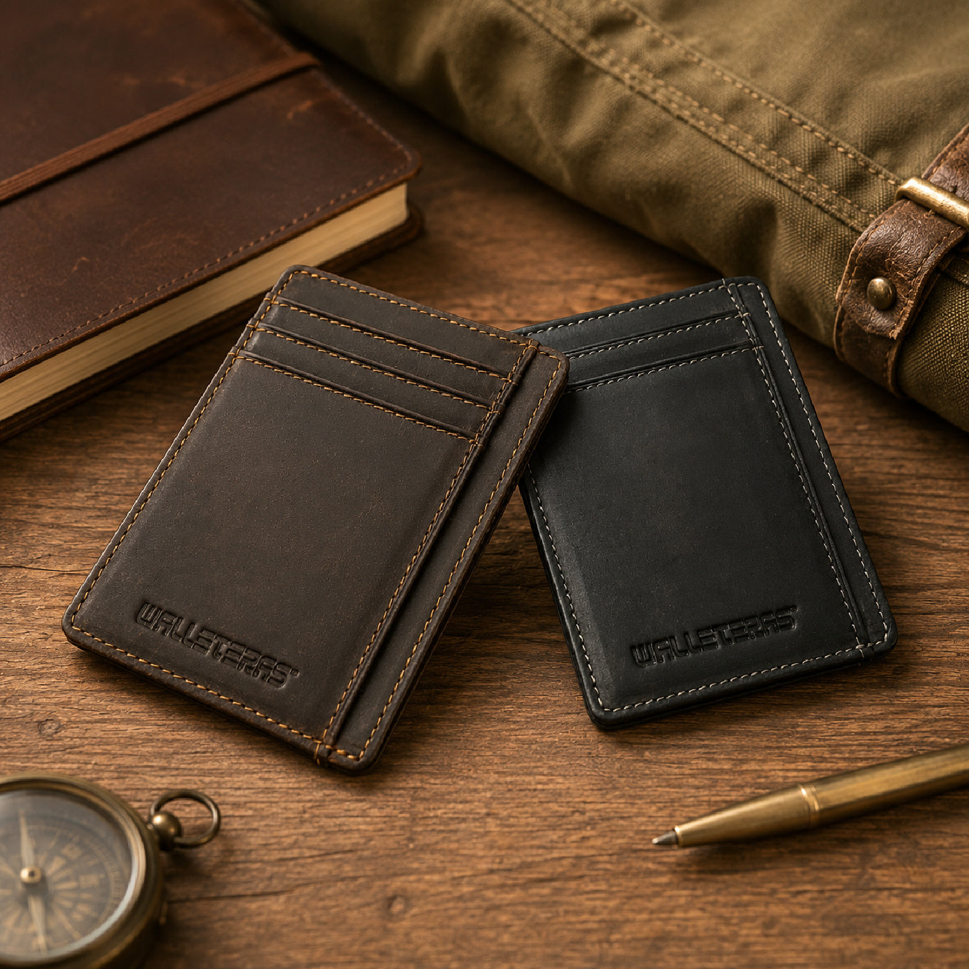 WALLETERAS® Leather Card Holders - Heritage Legacy Slim