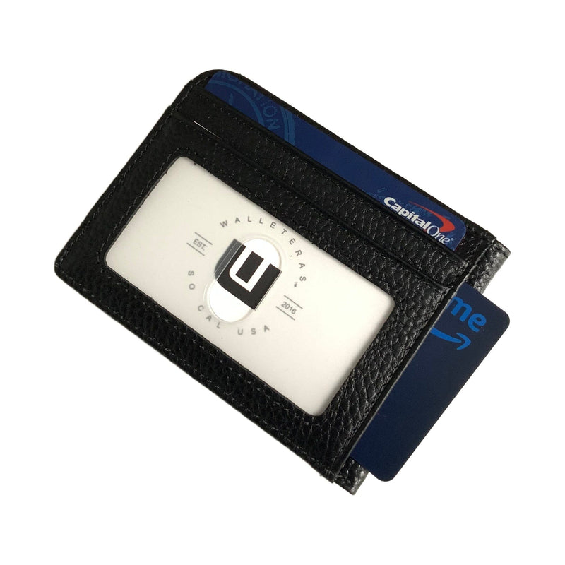 RFID Front Pocket Wallet with ID Window - Espresso Cash Credit Card Holder WALLETERAS 