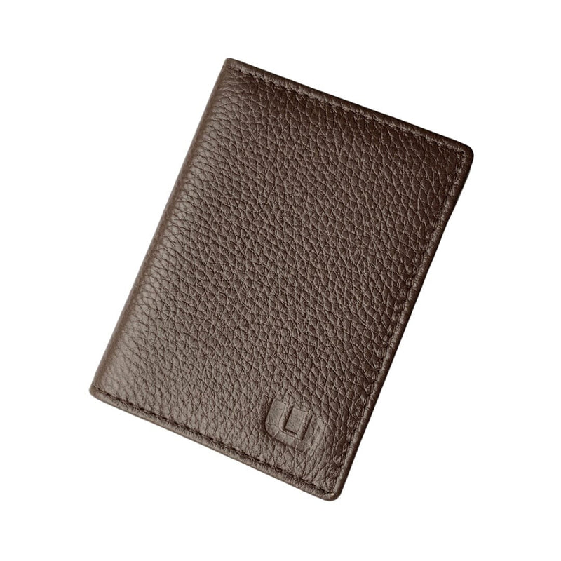 WALLETERAS Bifold Front Pocket Wallet With RFID Blocking - Americano Front Pocket Wallet WALLETERAS Mocha 1 - Inside ID 