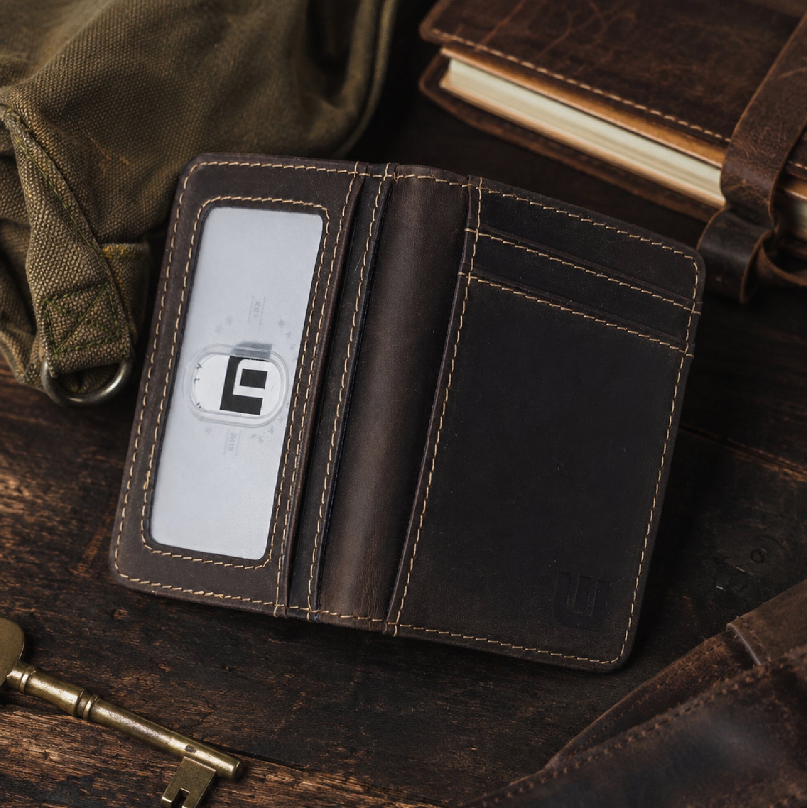 WALLETERAS 2 ID Front Pocket Leather Wallet - Heritage S2