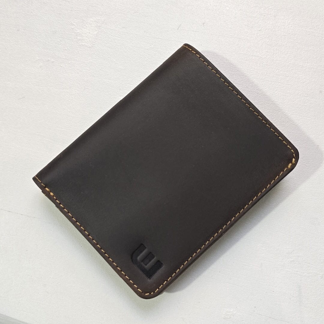 Dual ID Bifold Leather Wallet with RFID - HT1-B | WALLETERAS