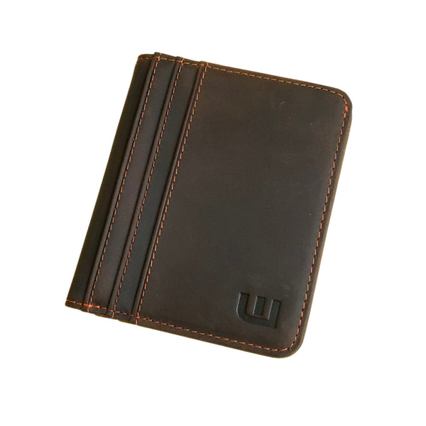 Two ID Bifold Leather Wallet - Heritage TX Bi-Fold wallet WALLETERAS Cafe Noir 