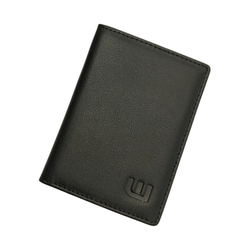 WALLETERAS Bifold Front Pocket Wallet With RFID Blocking - Americano Front Pocket Wallet WALLETERAS Black 1 - Inside ID 