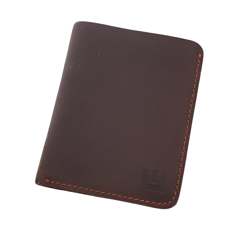 Bifold Wallet in Crazy Horse Leather - CW2 Bi-Fold Wallet WALLETERAS Vertical 