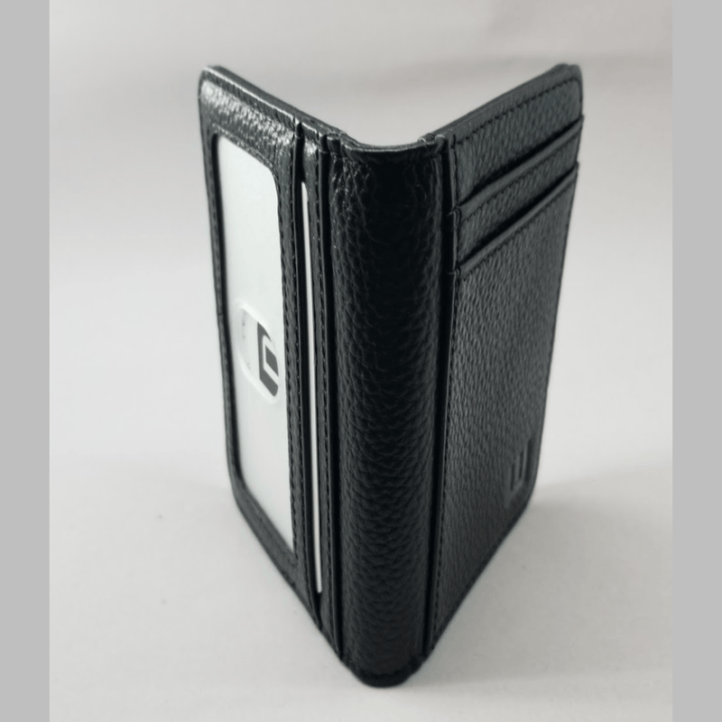 id wallet pebble leather