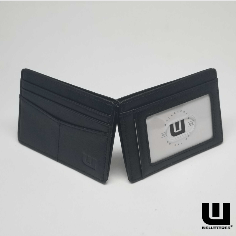 slim cash wallet with ID