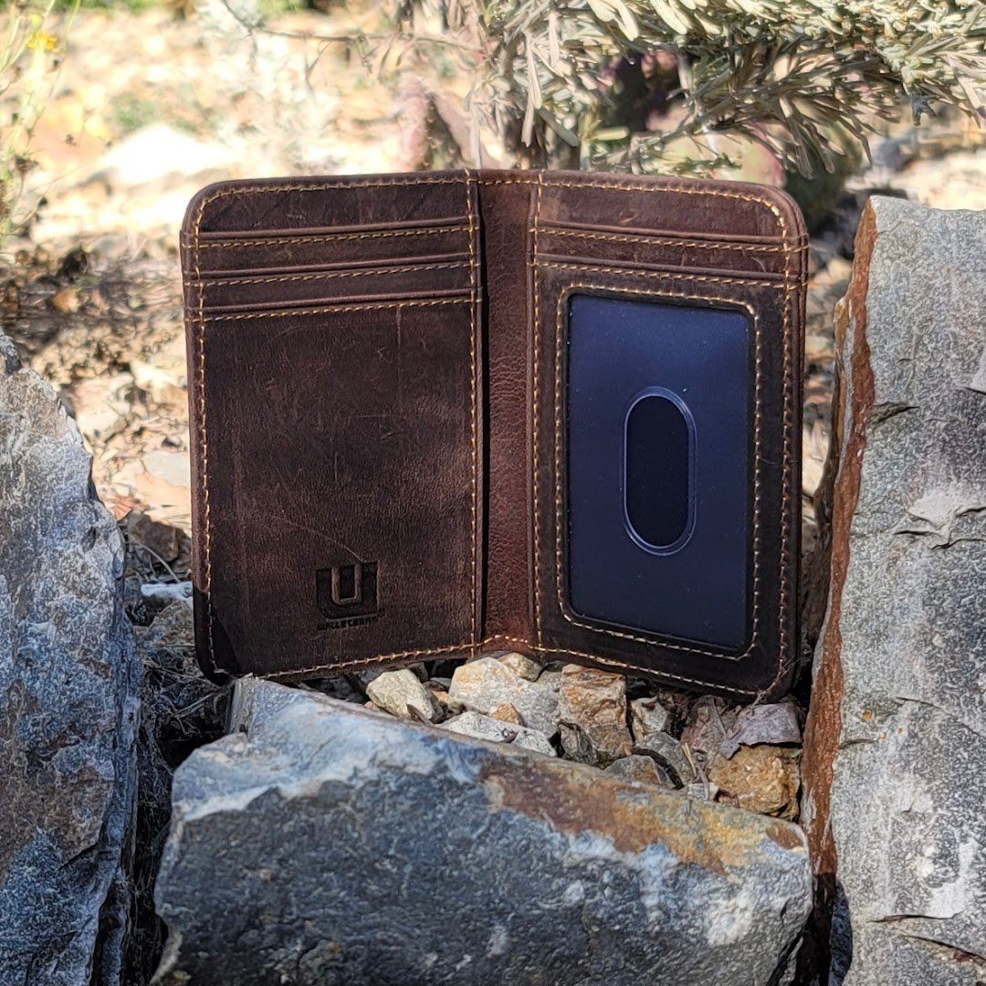 Front Pocket Leather Wallet with ID - Heritage T3 Front Pocket Wallet WALLETERAS 