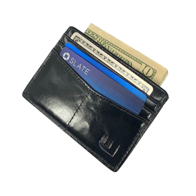WALLETERAS - Card Holder with Cash Pocket - Black - EPEX-1 Card Holders WALLETERAS 