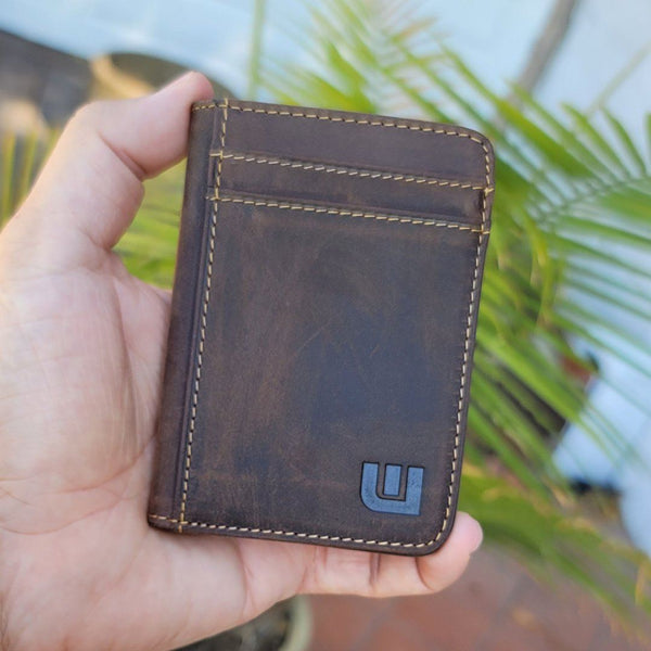 RFID Front Pocket Leather Wallet - Heritage S Front Pocket Wallet WALLETERAS 