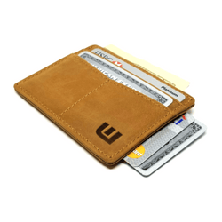 Brown minimalist wallet
