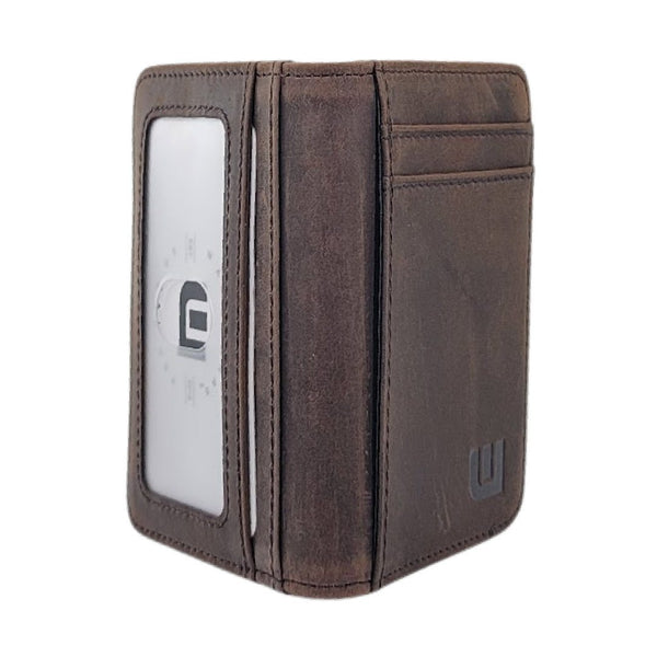 WALLETERAS Slim Bifold Front Pocket Wallet with ID Window - S/ID RFID BiFold Front Pocket Wallet WALLETERAS 