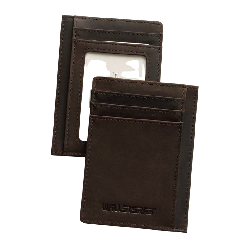 Leather Id Credit Card Cash Holder Purse, Leather Short Wallets