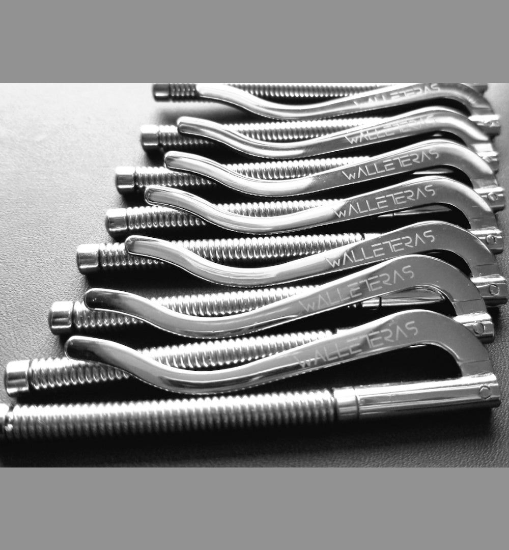 Stainless Steel Spring Loaded Clip by Walleteras – WALLETERAS