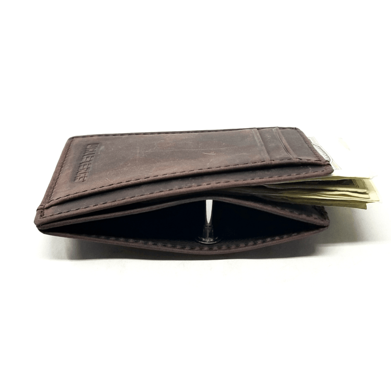 Small Id Card Holder - Crazy Horse Leather