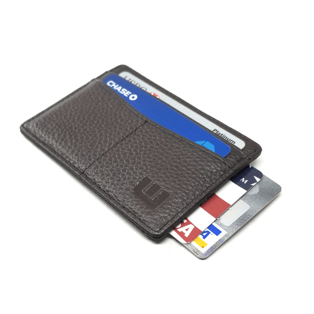 Minimalist Card Holder with ID Window | Espresso M