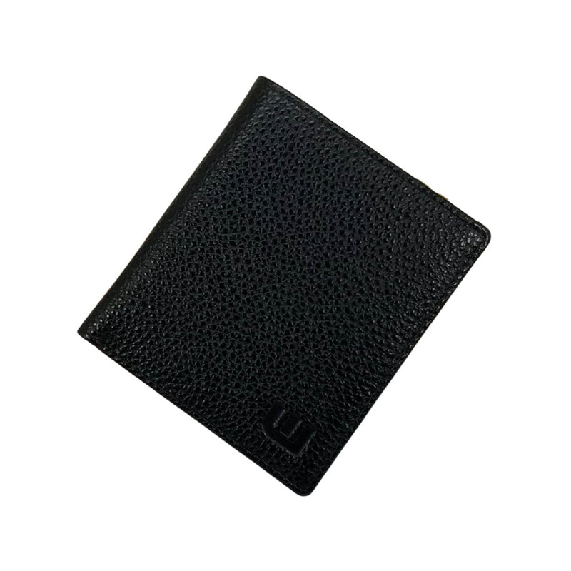 WALLETERAS - BiFold Vertical Style Leather Wallet with RFID Blocking Bi-Fold wallet WALLETERAS Black 