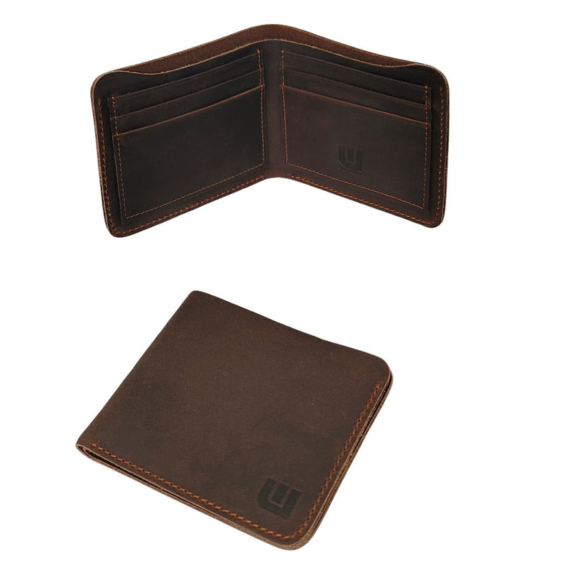 Bifold Wallet in Crazy Horse Leather - CW2 Bi-Fold Wallet WALLETERAS 