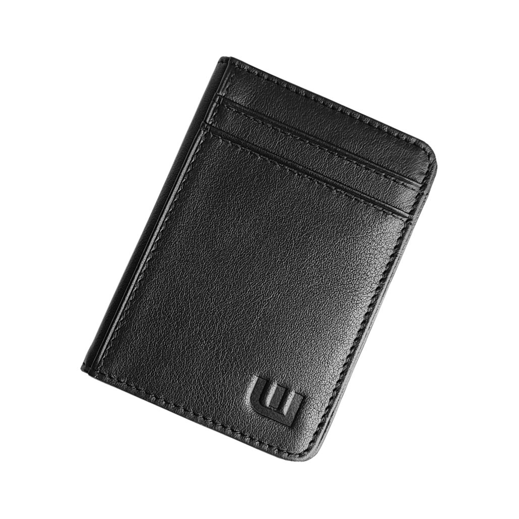 WALLETERAS - 2 ID Slim Leather Wallet with RFID Blocking - S 2ID
