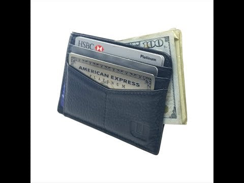 RFID Front Pocket Wallet with ID Window - Espresso Cash